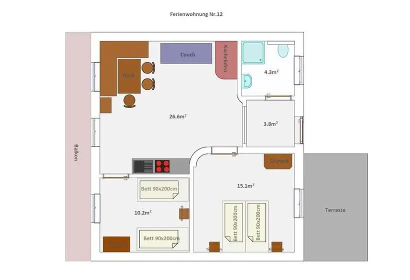 Appartamento 1 Camera da Letto Piano Terra, Schellenberger Hof