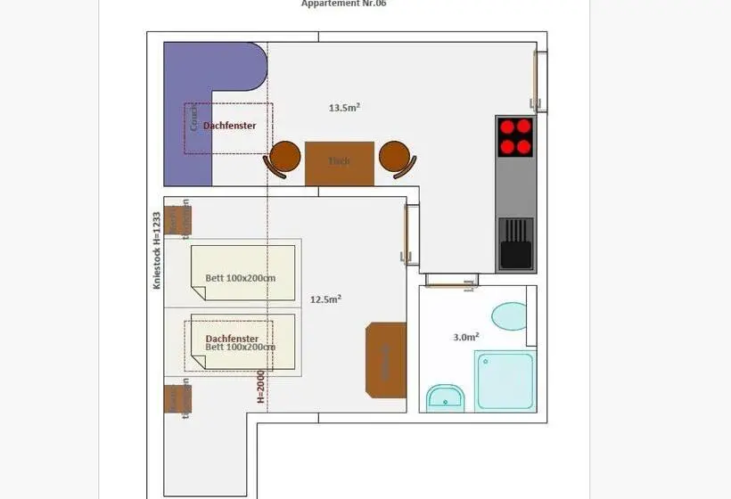Appartamento 1 Camera da Letto, Schellenberger Hof