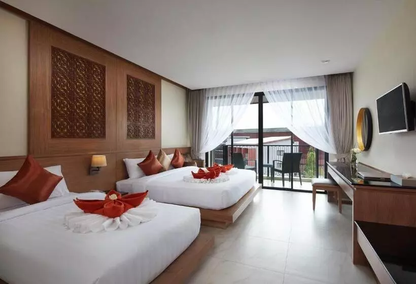 اتاق استاندارد سه تخته با چشم‌انداز استخر, Ananta Burin Resort   Sha Extra Plus