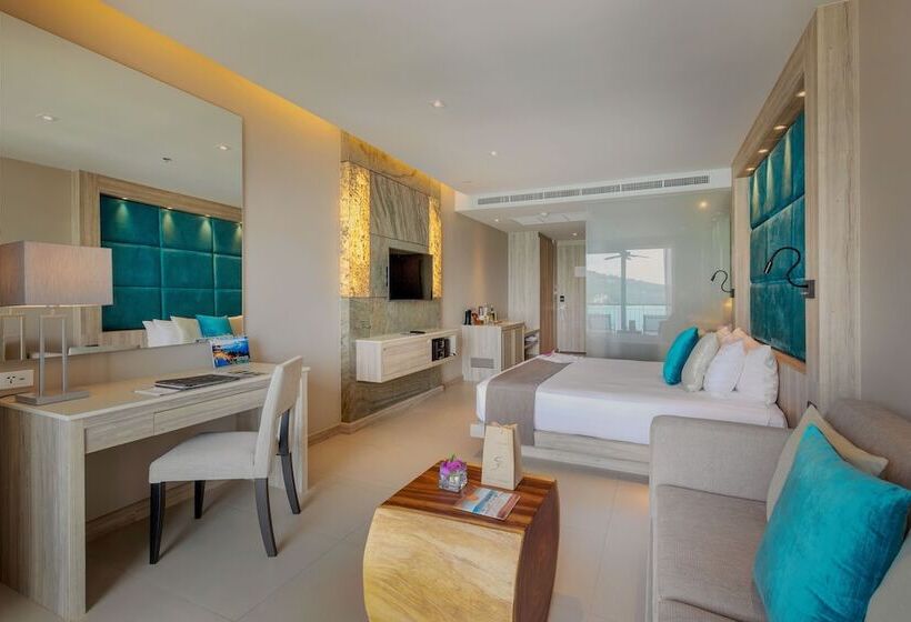 디럭스 룸 바다 전망, Cape Sienna Phuket Gourmet Hotel & Villas   Sha Extra Plus