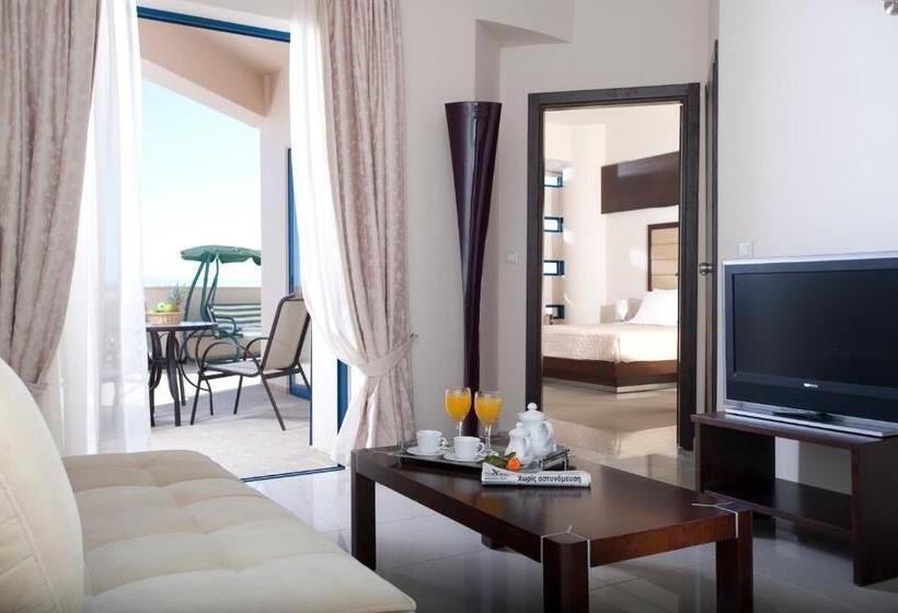 家庭间侧面带海景, Galini Sea View