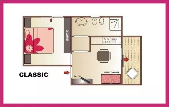 1 Bedroom Apartment with Terrace