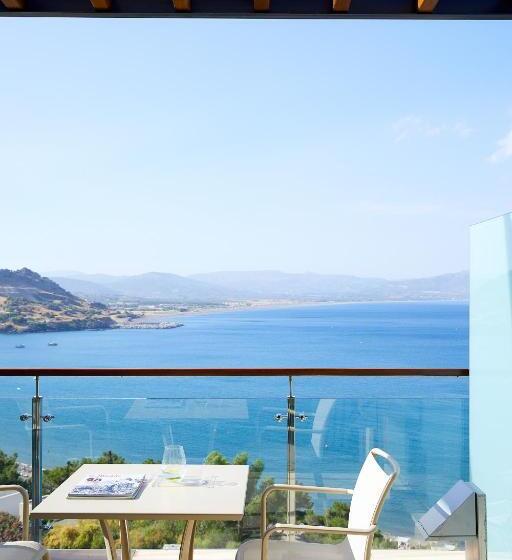 اتاق استاندارد با چشم‌انداز دریا, Lindos Blu Luxury Hotel Adults Only