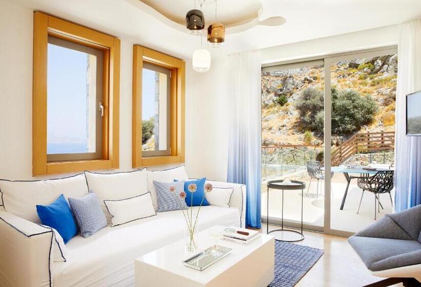 וילת חדר שינה 1 עם נוף לים, Lindos Blu Luxury Hotel Adults Only