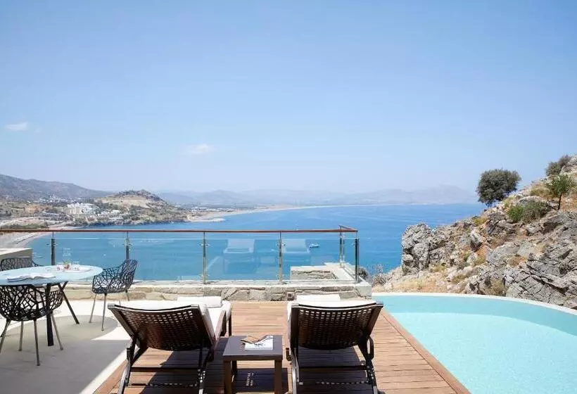 オーシャンビューの１ベッドルームビラ, Lindos Blu Luxury Hotel Adults Only
