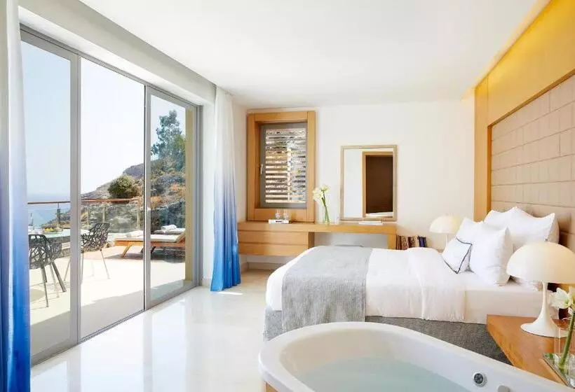 オーシャンビューの１ベッドルームビラ, Lindos Blu Luxury Hotel Adults Only