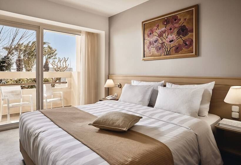 اتاق استاندارد با چشم‌انداز باغ, Tylissos Beach Hotel   Adults Only