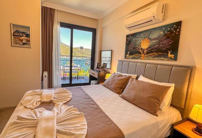 オーシャンビューデラックスルームバルコニー付き, Mykonut Boutique Suites