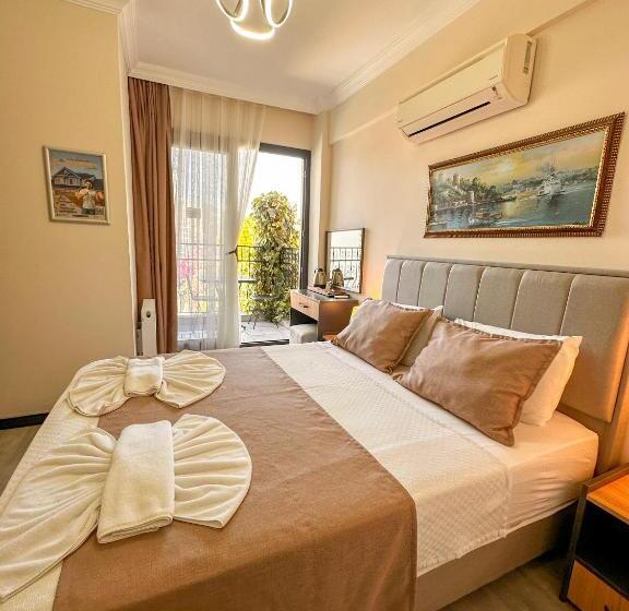 オーシャンビューデラックスルームバルコニー付き, Mykonut Boutique Suites