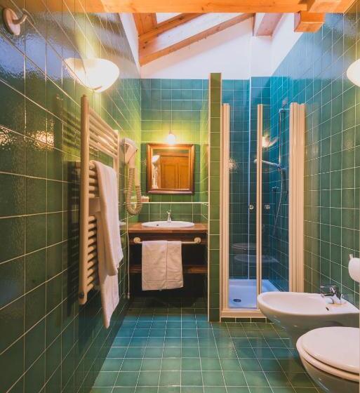 غرفة قياسية مطلة على الجبل, B&b Garni Villa Campitello