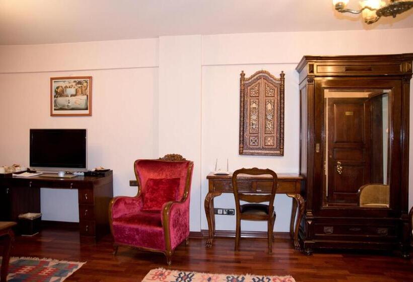 キングサイドベッドのスタンダードワンルーム, Villa Sphendone Suites Istanbul