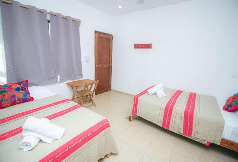 اتاق استاندارد چهار تخته, Posada Yalekin Holbox