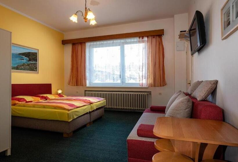 اتاق استاندارد سه تخته با چشم‌انداز باغ, Penzión Jana