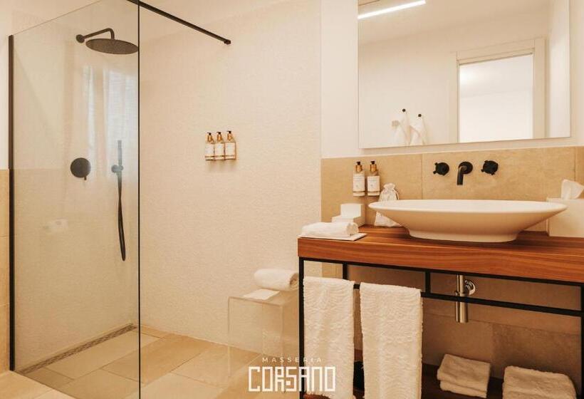 带园景的小型套房, Masseria Corsano