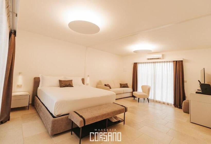 带园景的小型套房, Masseria Corsano