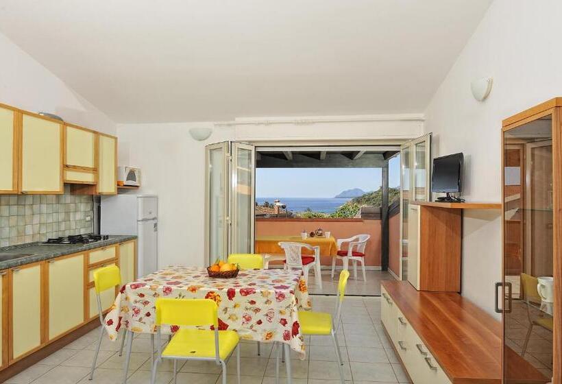 1침실 테라스 아파트 바다 전망, Arbatax Le Terrazze Sul Mare