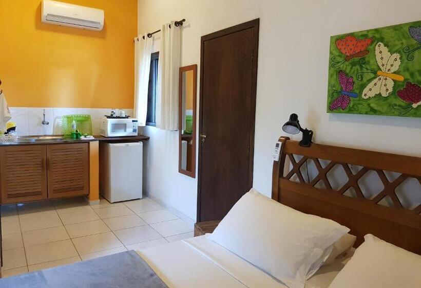 스탠다드 룸 풀장 전망, Chalés E Flats Recanto Primavera