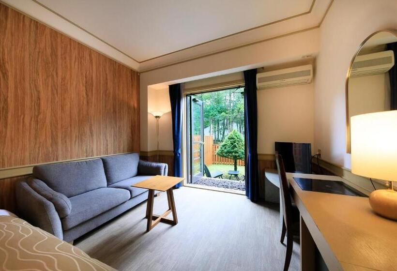 Quarto standart vista jardim, ゆとりろガーデン北軽井沢 With Dogs