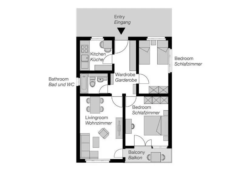 Huoneisto 2 Makuuhuonetta, City Stay   Ringstrasse