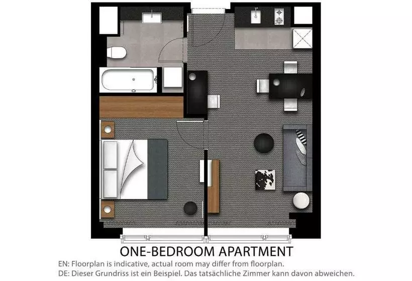 １ベッドルームアパートメント, Adina Apartment Hotel Berlin Hackescher Markt