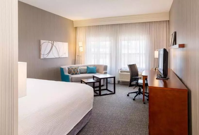 اتاق استاندارد با تخت بزرگ, Courtyard Providence Downtown
