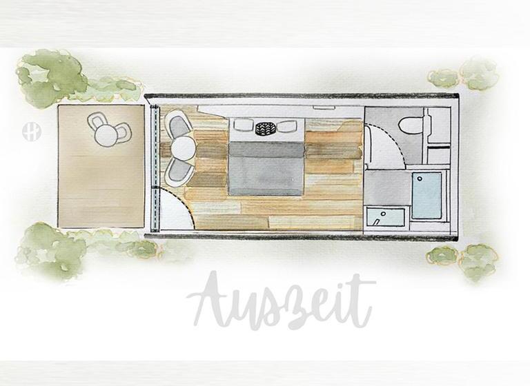 Апартаменты 1 Спальня с Террасой, Hannersberg