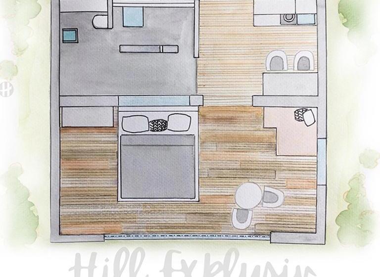 Полулюкс Одноместный с Террасой, Hannersberg