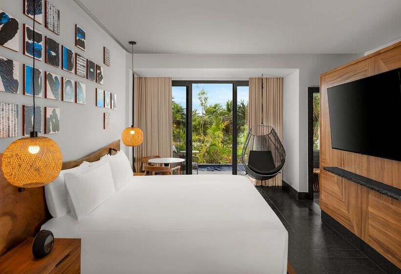 带大床的套房, Conrad Tulum Riviera Maya