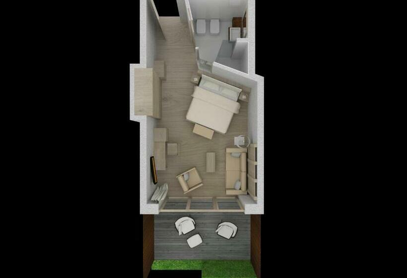 Полулюкс Одноместный с Террасой, Belvedere   Fine Dining, Hideaway & Spa