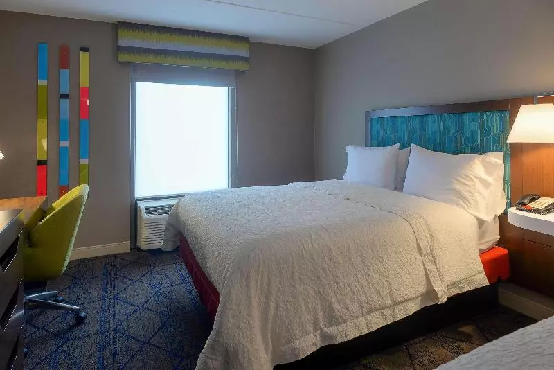 キングサイズベッドのデラックスルーム, Hampton Inn & Suites Atlsix Flags