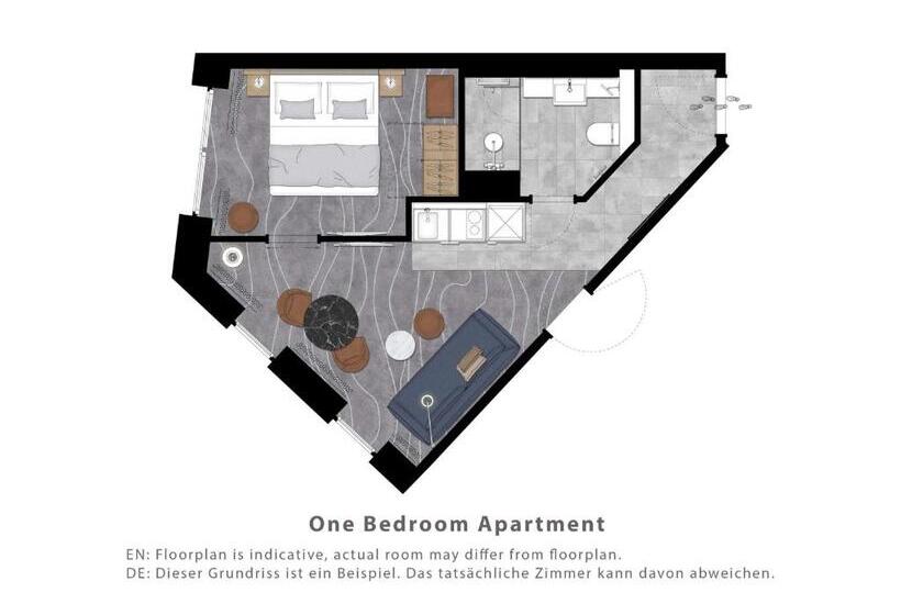 1ベッドルームプレミアムアパートメント, Adina Apartment Hotel Wiesbaden