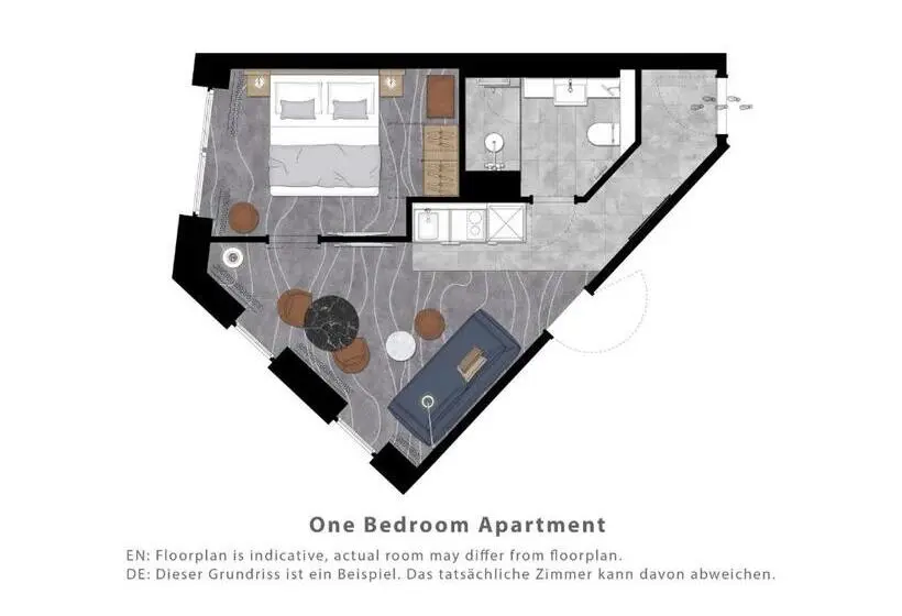 １ベッドルームプレミアムアパートメント, Adina Apartment Hotel Wiesbaden