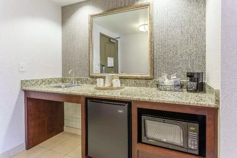 キングサイズベッドのスタンダードルーム, Hampton Inn & Suites Saratoga Springs Downtown