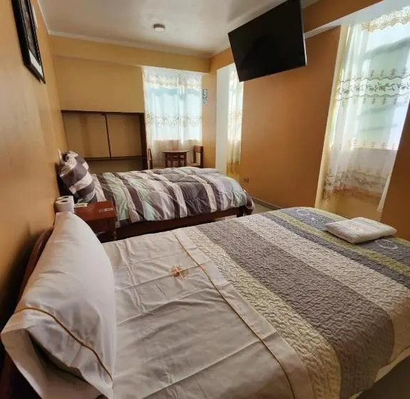 Standard-huone 2 Parivuodetta, Hostal Capac