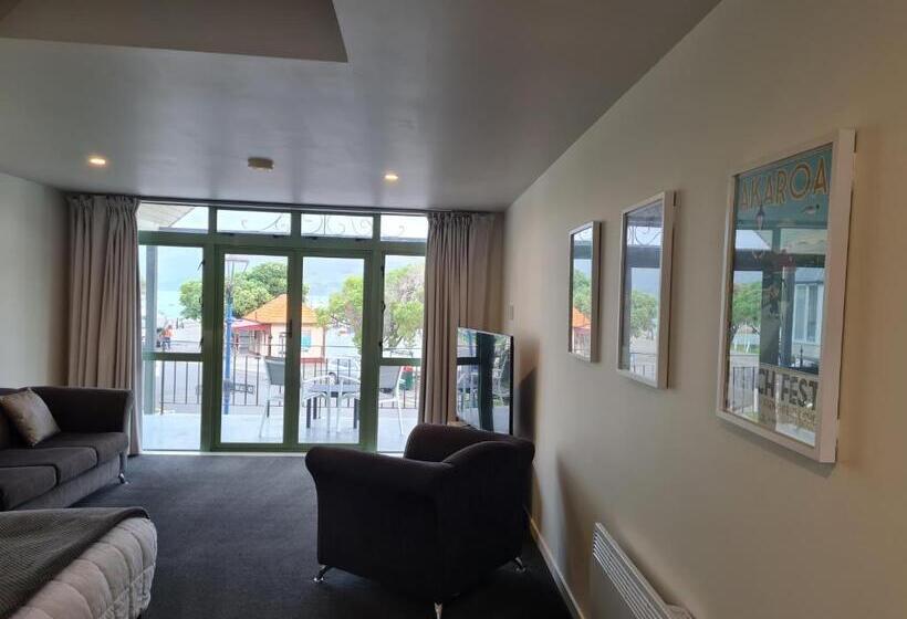 סוויטת דלוקס נוף לים, Akaroa Village Inn