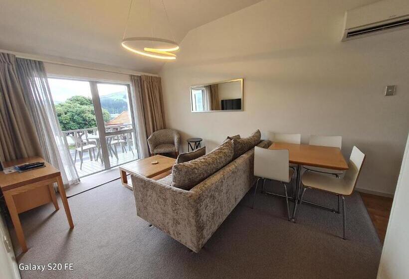 침실 1개 바다 전망 아파트, Akaroa Village Inn