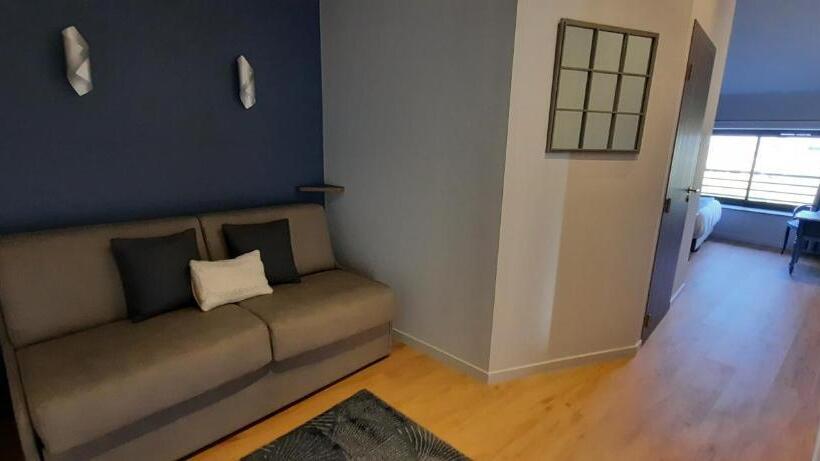 חדר לארבעה סטנדרטי עם נוף לגינה, Bel Aujourd Hui Spa Sauna