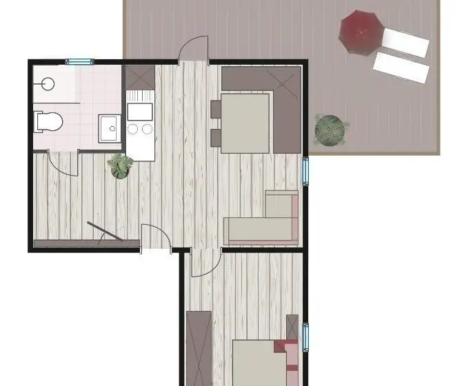 １ベッドルームアパートメント, Apartments Monika   Altenmarkt