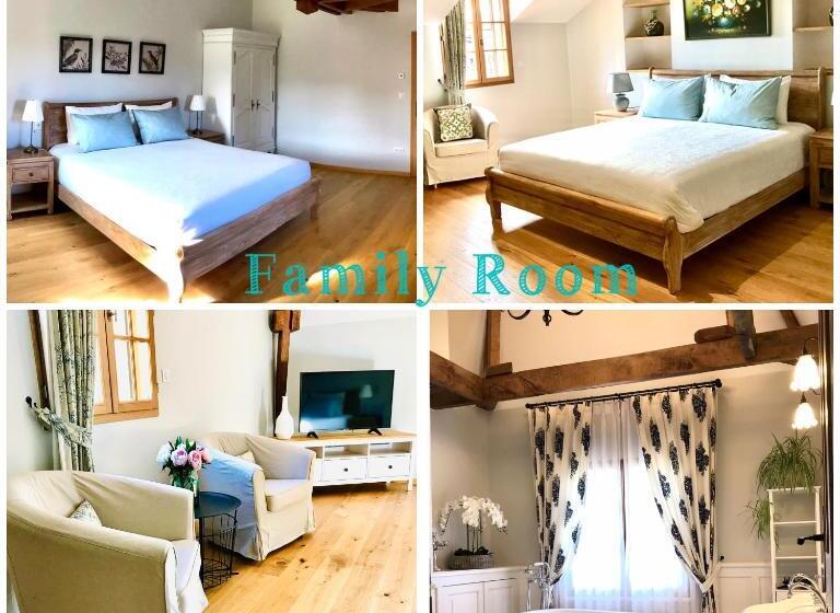 غرفة عائلية, Les Cèdres Du Linard, Chambres D Hôtes B&b Near Lascaux, Montignac, Sarlat La Canéda, Dordogne