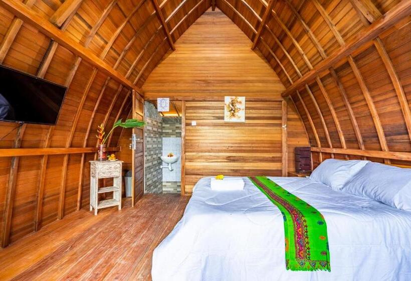 בונגלו סטנדרט עם נוף לגינה, Sandan Agro Resort Kintamani