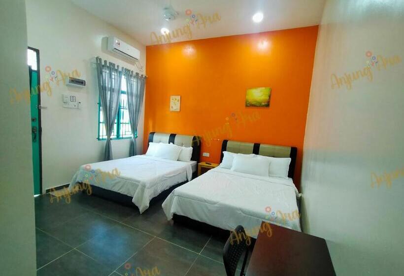 اتاق استاندارد چهار تخته, Anjung Ara Suites And Roomstays