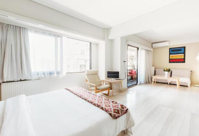 Family studio with balcony, Athens Studios