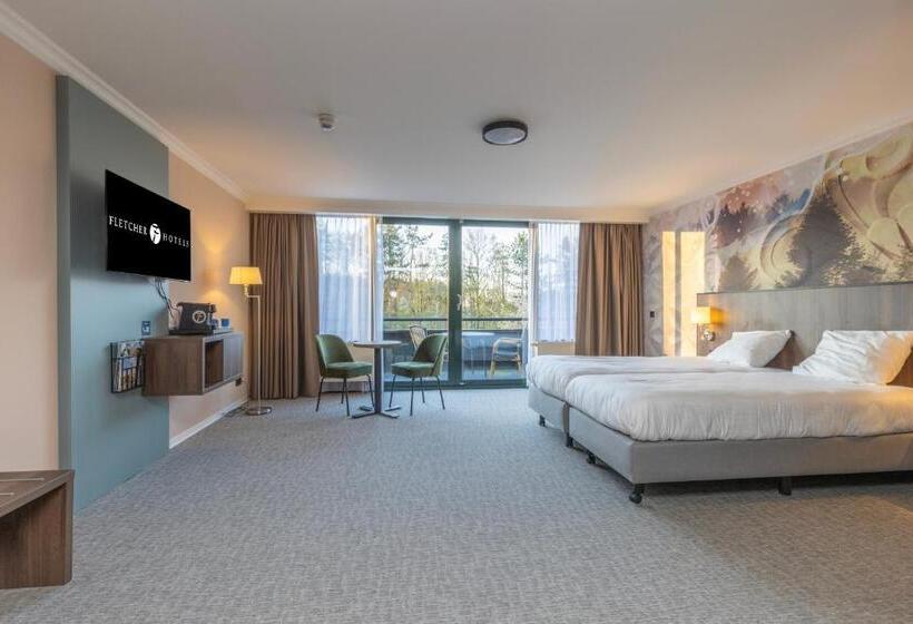 Номер Комфорт, Fletcher Familiehotel De Hunzebergen