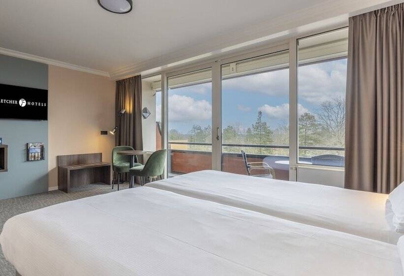 Номер Комфорт, Fletcher Familiehotel De Hunzebergen