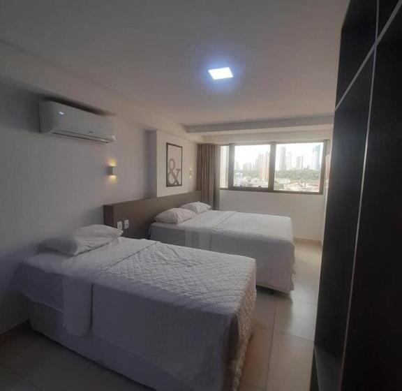 חדר סטנדרטי לשלושה עם נוף, Manaíra Apart