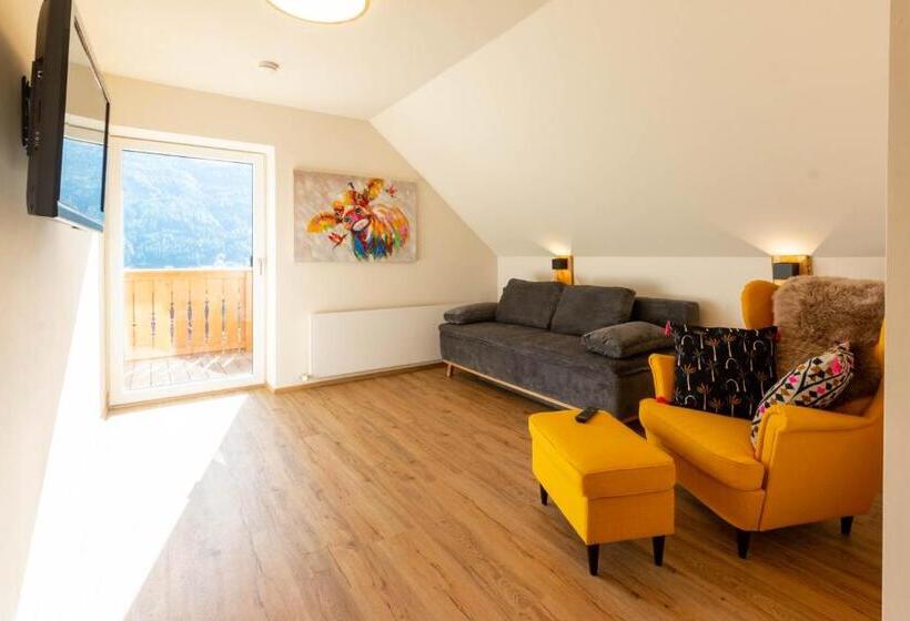 דירה בת חדר שינה 1 עם מרפסת, Gästehaus Schwaiger