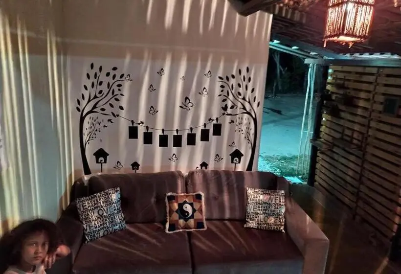 庭の見えるスタンダードトリプルルーム, Hostel Portal Das Fadas