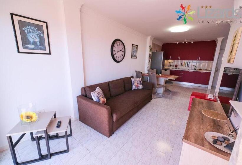 带1个卧室的豪华公寓, 7lizards Ocean View Apartments