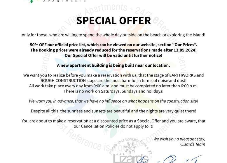 带1个卧室的公寓, 7lizards Ocean View Apartments