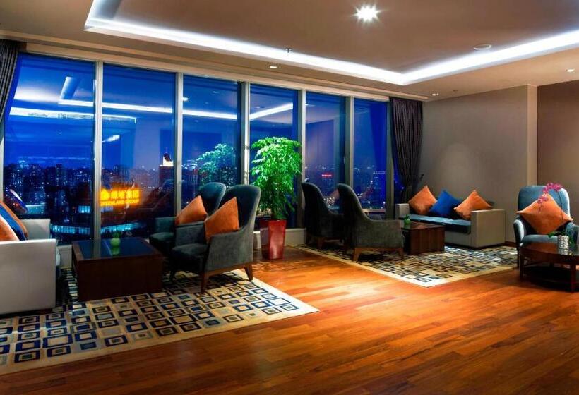 이그제큐티브 룸 킹사이즈 침대, Shanghai Marriott  Riverside